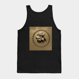 Funny angry steampunk eagle Tank Top